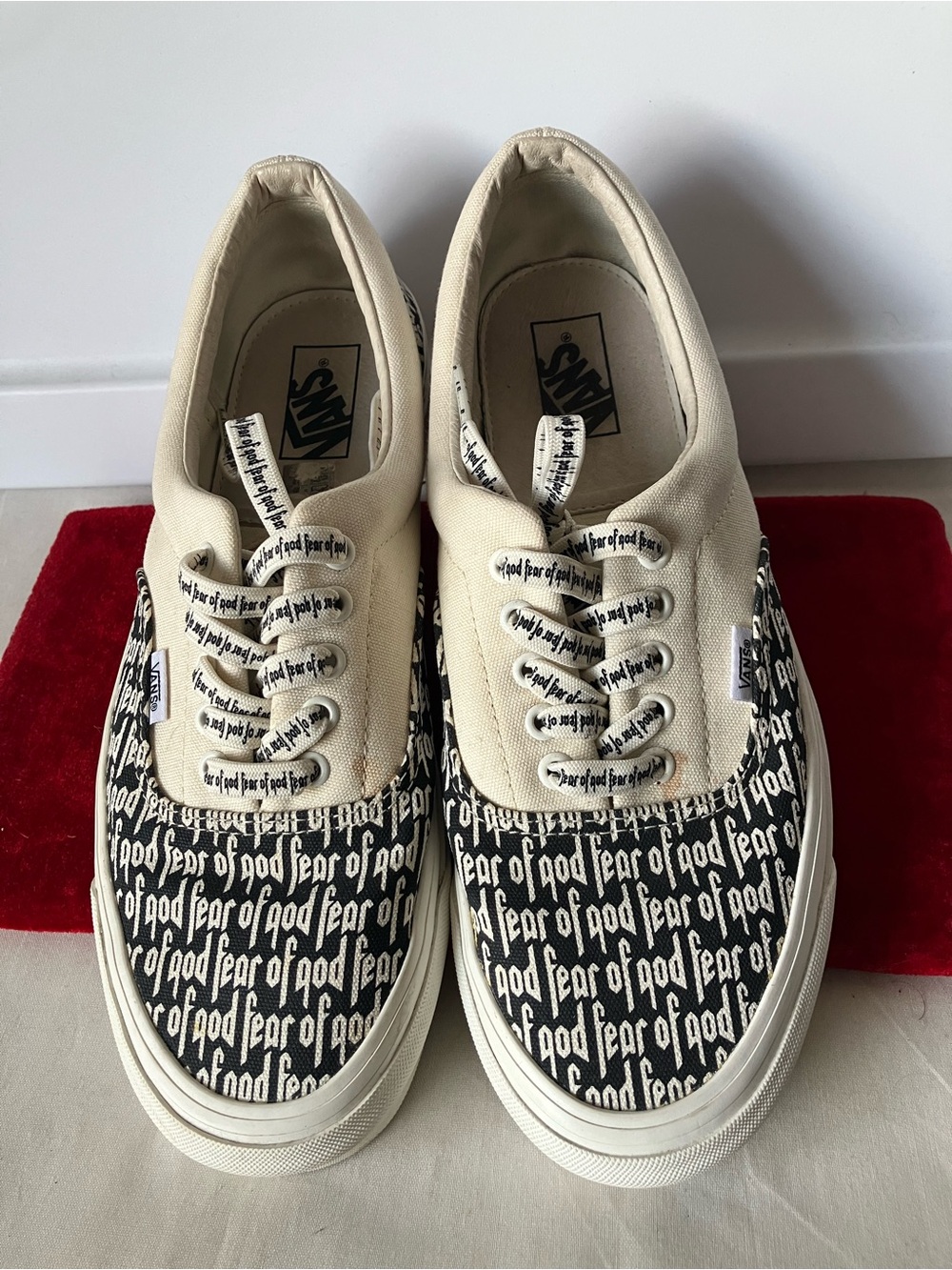 Fear of God x Vans Era 95 Reissue Marshmallow 2017 Mens Sz 11 USED FOG 721278.
